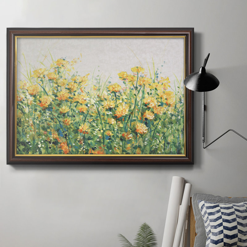 Toile encadrée de qualité supérieure Garden In Bloom III - prête à être accrochée, H 18 po x l 27 po x P 2,5 po