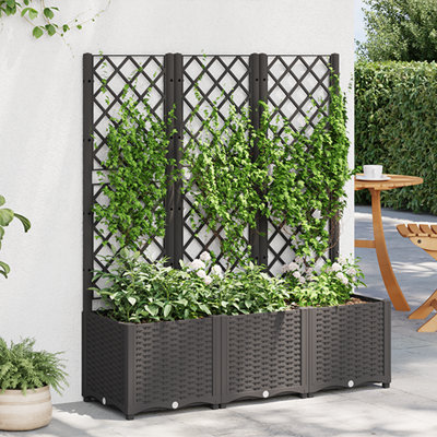 Latitude Run® Garden Planter With Trellis PP