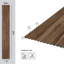 Petites lattes en bois de polystyrène de L 112 po x l 12 po x P 0,3 po-108402141