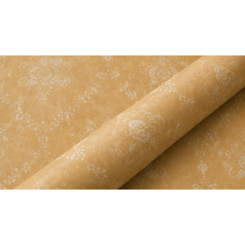 Rouleau de papier peint L 32,7 pi x l 20,5 po Noah, Ocre / jaune