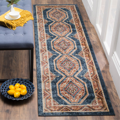 Isanotski Oriental Red/Blue Area Rug