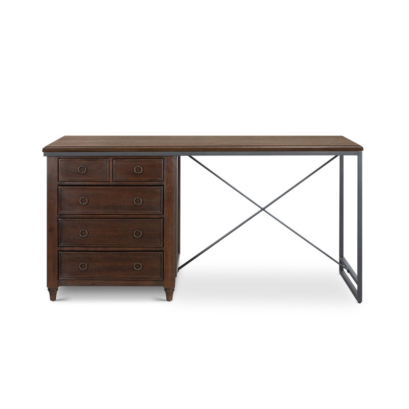 Studio Partners Desk, Whitewash, Truffle