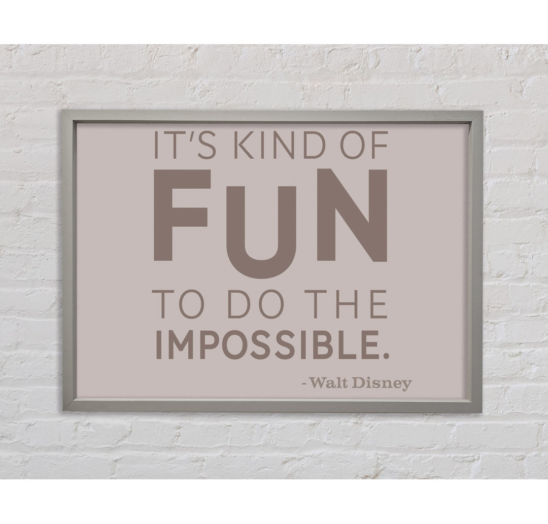 Walt Disney It's Kind Of Fun Beige - Druck