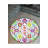 Multicolored Floral Motif Patterned Round Woven Base Vintage Decorative Living Room-1133372912