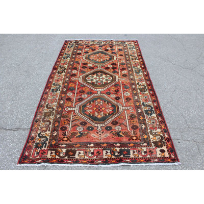 One-of-a-Kind 1950s Wool Area Rug in
