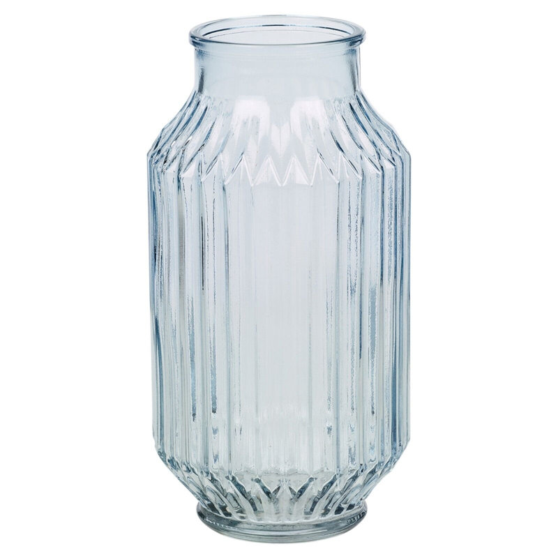 Iva Glass Table Vase, Blue
