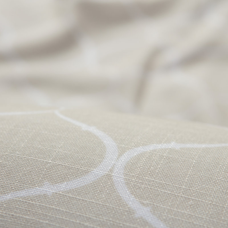Rideau filtrant doux et texturé à 2 panneaux Dato - passants 3 en 1, Beige, L 52 po x L 63 po