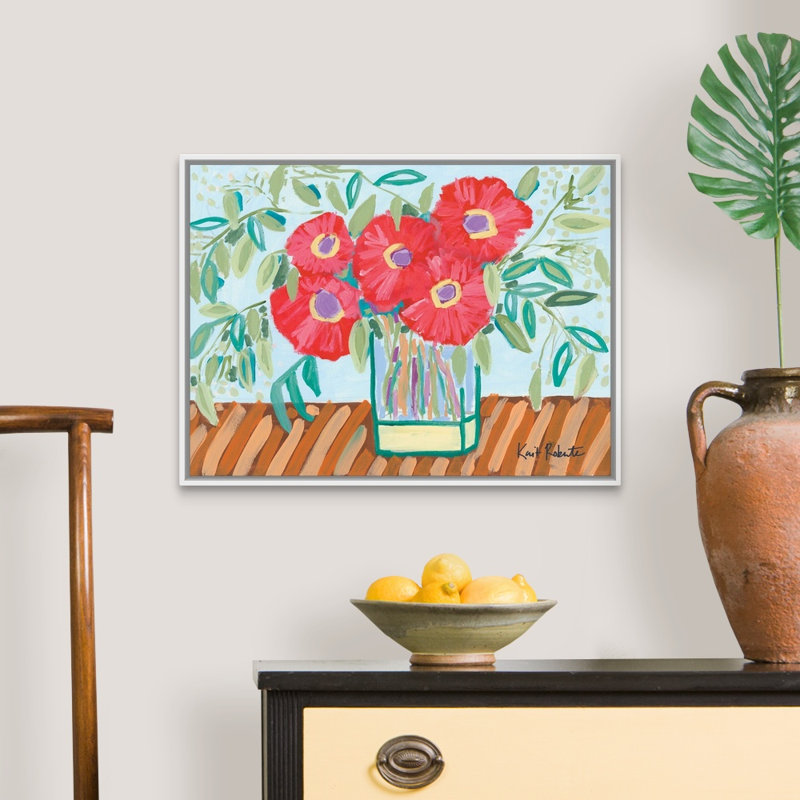 "Home Sweet Home" par Kait Roberts, reproduction d’art sur toile, Cadre blanc, H 20 po x l 26 po x P 1,75 po