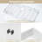 36'' L x 20" W Farmhouse Kitchen Sink White Ceramic Single Bowl Kitchen Sink Apron Front Sink
