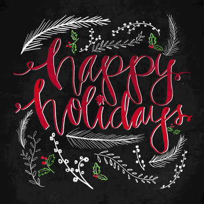 Tableau noir Joyeuses fêtes