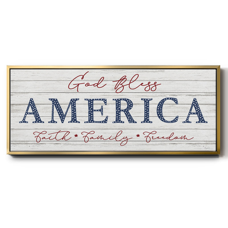 God Bless America- Framed Canvas