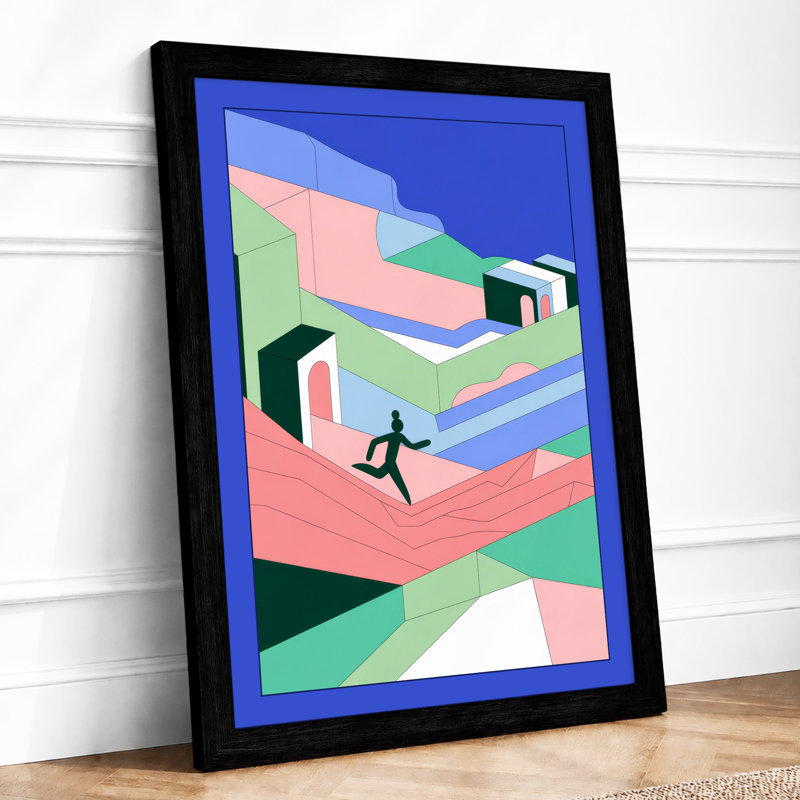 Suspended Motion Modern - Print, Black, A3 - 42.0 x 29.7 cm