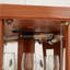 Corner Glass Cabinet Lighted Curio Cabinet Corner Display Case For Living Room, Curio Cabinet, Antique Collection, Wine,Bar Glass Storage Light Included