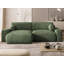 Puffy 4 Seater Chenille Corner Sofa with Storage-136114154-136114157