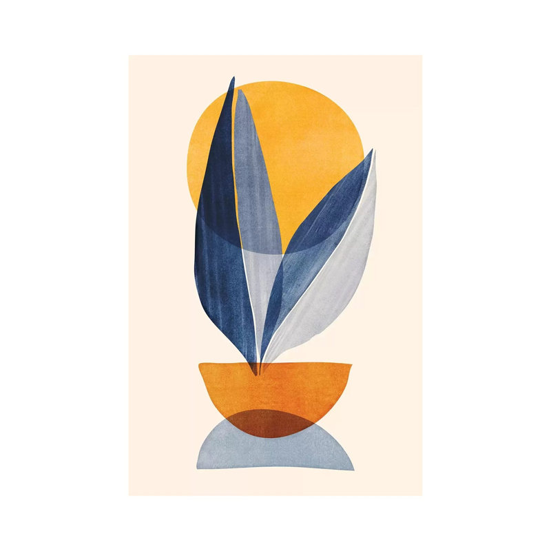 «Sunshine Stack Abstract» par Modern Tropical, reproduction d'art sur toile tendue, H 60 po x l 40po x P 1,5 po