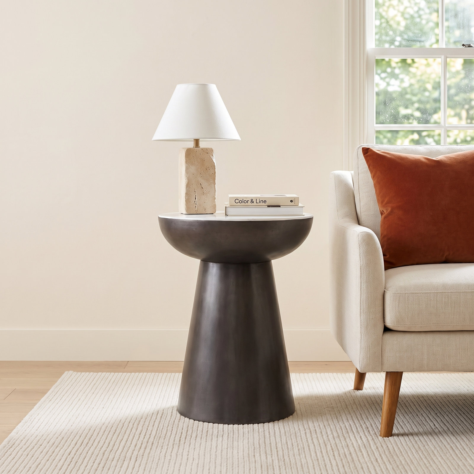 Fransen End Table, 23" H x 18" W x 18" D