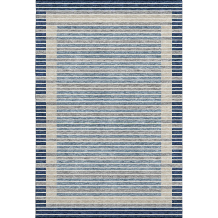 Premium Machine Washable Elize AMF1398 Stripes Rug