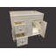 36'' Single Bathroom Vanity Base Only in Antique White
