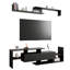 Meuble télé Alvaro 60,2 po - Console multimédia 1 tiroir avec tablettes ouvertes | Meuble audio-vidéo mural moderne pour téléviseur de 50 à 70 po-93284038