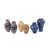 Nestora Art Glass in Deep Azure Blue- Short