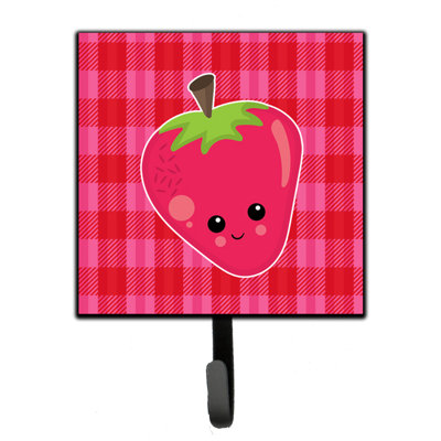 Zahid Strawberry Face Wall Key Organizer with Key Hooks