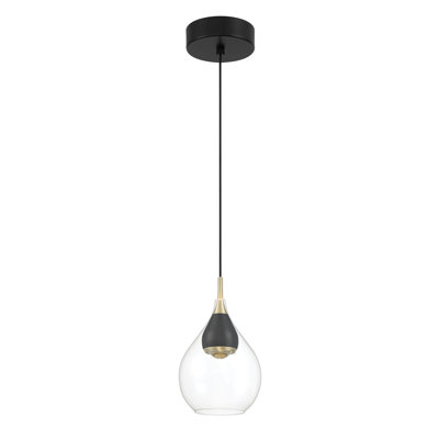Luminaire suspendu unique à DEL 1 lumière Demetra