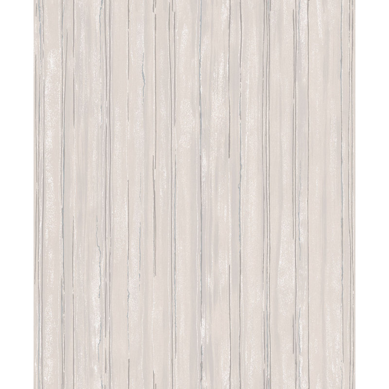 Rouleau de papier peint à rayures spéciales, Argenté / Beige / Bleu