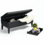 Erby 107cm Wide Faux Leather Rectangle Polka Dots Ottoman with Storage-30562844
