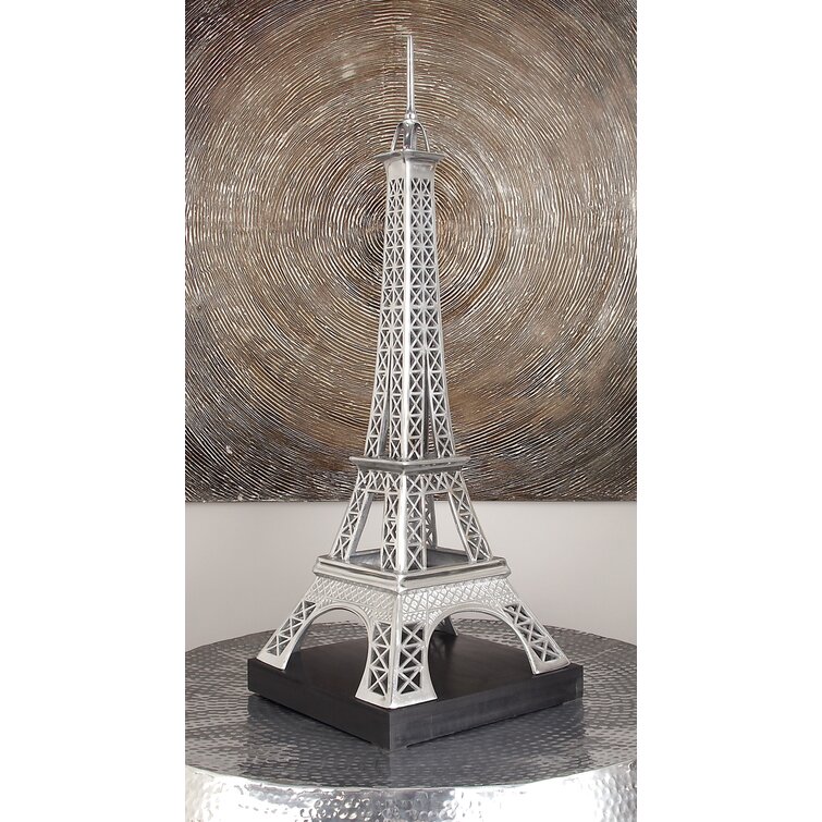 Eiffel Tower 13ft 4m Paris Sculpture Statue Figurine White Wood