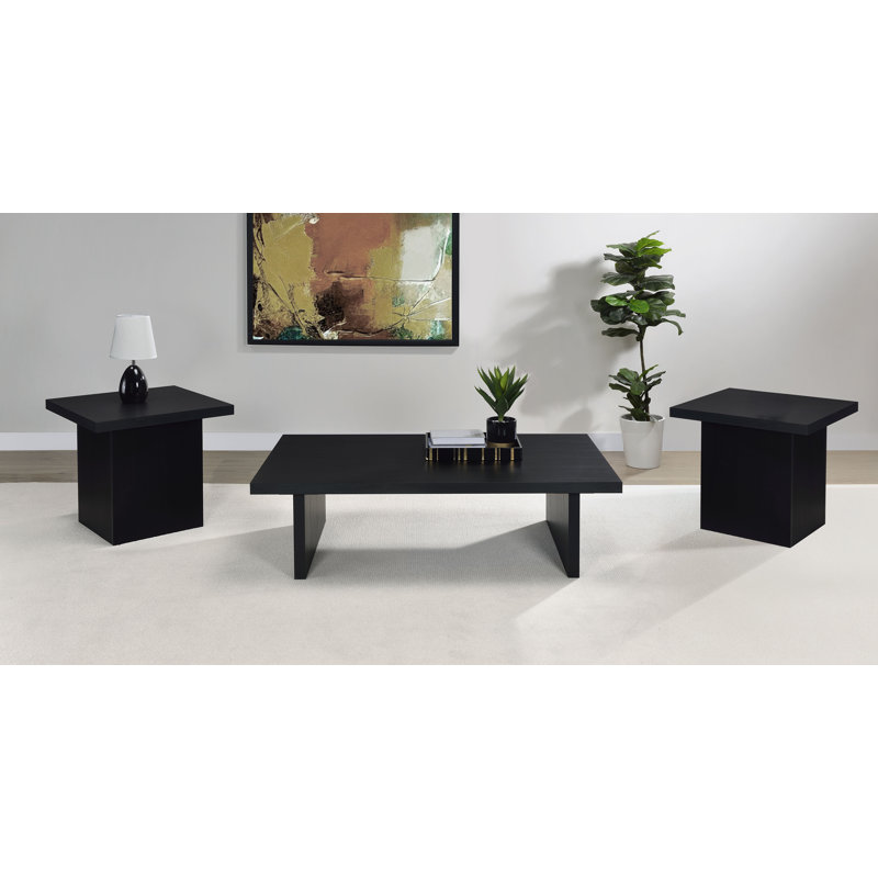 Ensemble de tables basses 3 pièces Varani, 3 pièces: table basse, 2 tables de bout