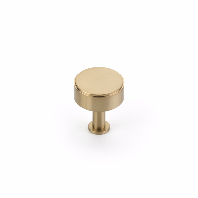 Pub House Round Knob, Signature Satin Brass