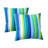 Pack of 2 Sunbrella® Outdoor Throw Pillows, Square Throw Pillows Inserts with Covers, Decorative Couch Pillows-124659269-131992912