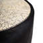 Egg Mosaic & Black Cow Hide End Table
