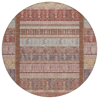 Machine Washable Indoor/Outdoor Meredith ACN2160 Striped Rug