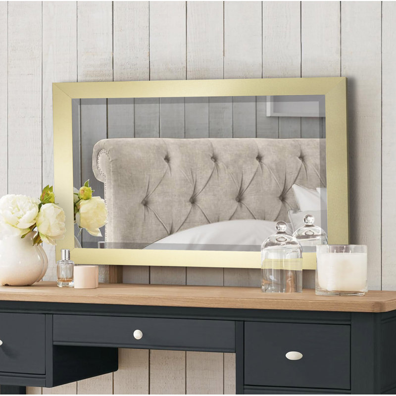 Nia Engineered Wood Flat Wall Mirror, 31" x 27"