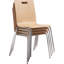 Chaise empilable Bushwick, siège en contreplaqué cintré avec finition stratifiée-58974314-127889633