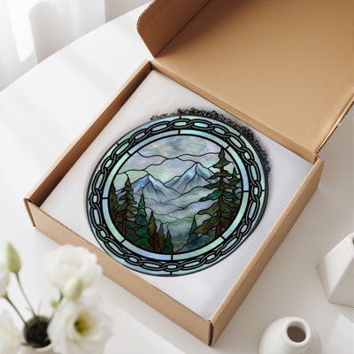 Panneau de vitrail H 7,8 po