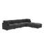 Canapé modulaire de coin avec repose-pieds Annai-1178610130