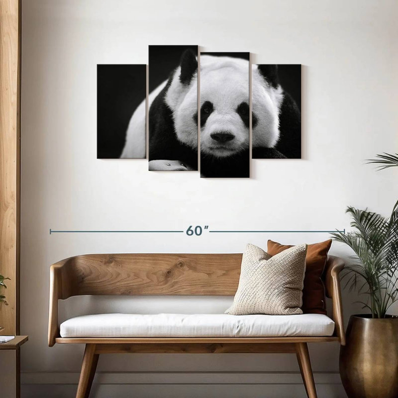 Brampt Serious Panda, 27" H x 43" W