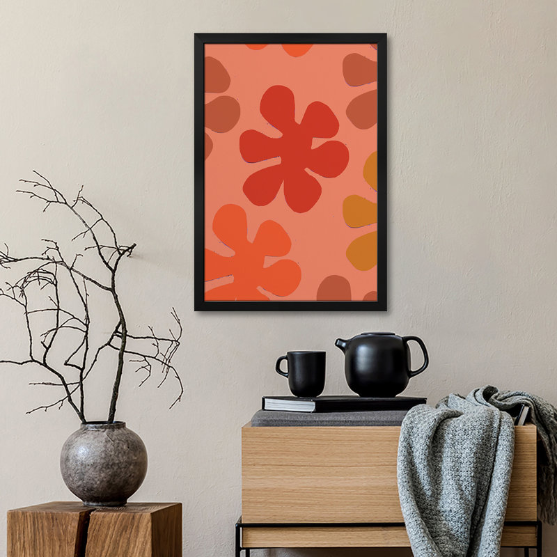 Living corail, 2019 - reproduction d'art mural - affiche de galerie, H 24 po x l 16 po