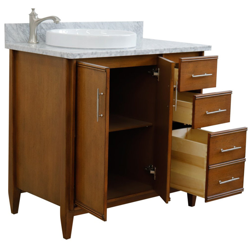 Ensemble de meuble-lavabo simple 37 po, gris