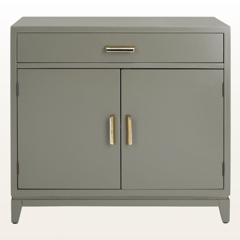Commode 1 tiroir, gris
