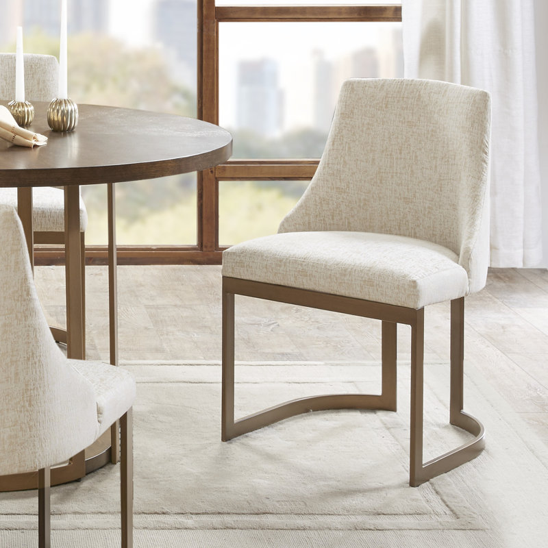 Bryce Upholstered Dining Chair (Set of 2), Cream