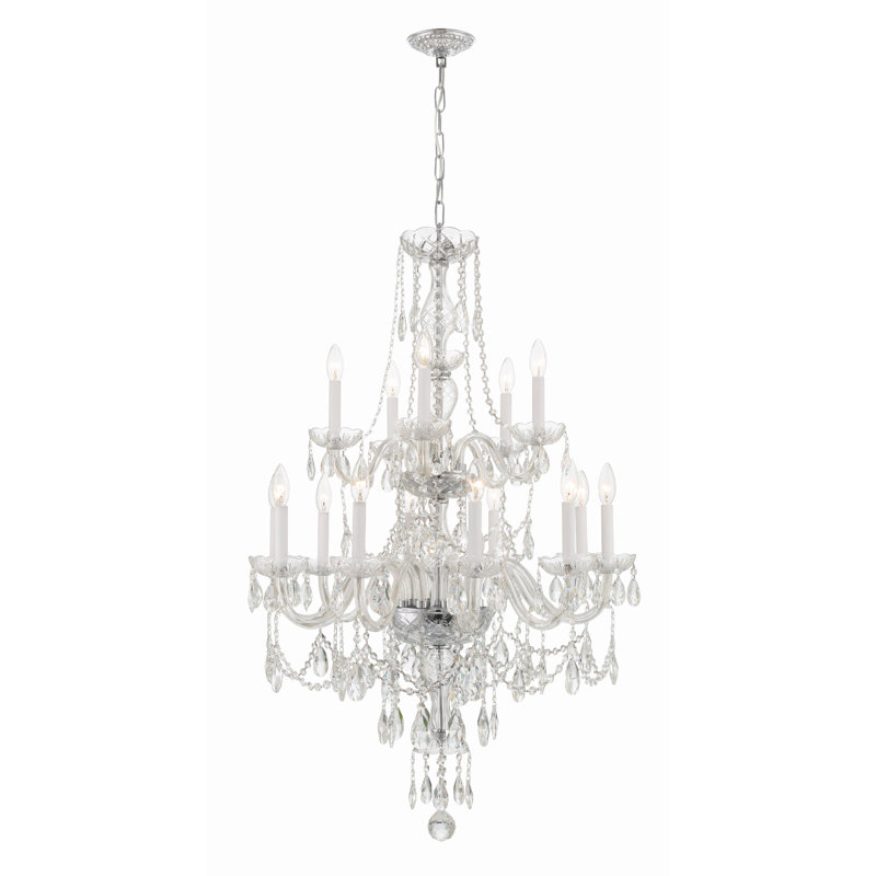 Irl 15 - Light Dimmable Classic / Traditional Chandelier, Silver