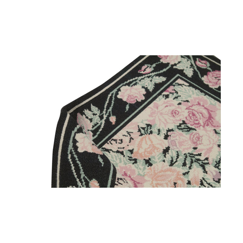Hand-Knotted High-Quality Beige and Pink Area Rug