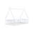 Ames Tent-Shaped Floor Bed with Wooden Frame, Guardrails & Door-1799500092-1799500095