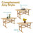 Hatteras Acacia Wood Outdoor Dining Table