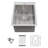 Drop-in Single Bowl Stainless Steel Kitchen Sink