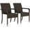 Chaise en rotin PE avec accoudoirs et repose-pieds réglables