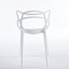 Chaises de salle à manger en plastique avec design moderne, ensemble de 4-805375269